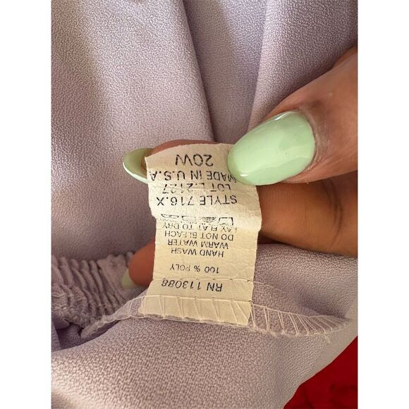 Jessica McClintock Women's Plus Size 20 Purple Embroidered Jacket/skirt - Picture 15 of 15